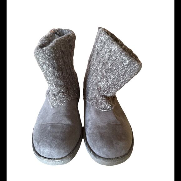 Makalu Dacia Tweed Wool Top Women's Gray Boots Size 8M - Picture 2 of 7